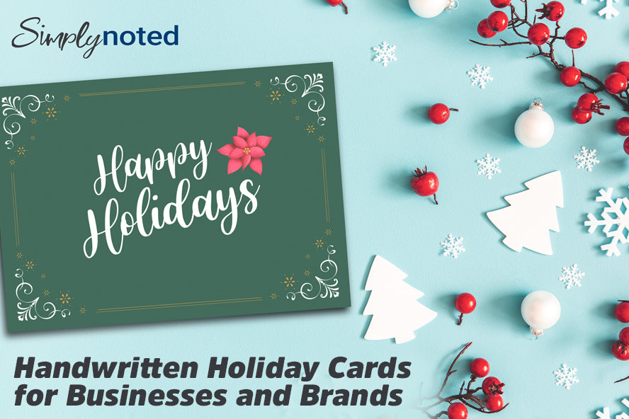 Handwritten Holiday Cards for Businesses and Brands