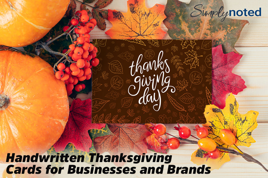 Handwritten Thanksgiving Cards for Businesses and Brands