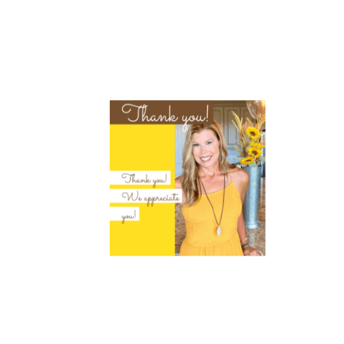 Sunflower Thank You 2 freeshipping - SimplyNoted