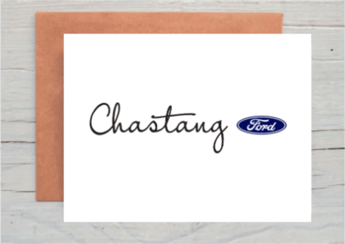 Chastang Ford Thank You Cards