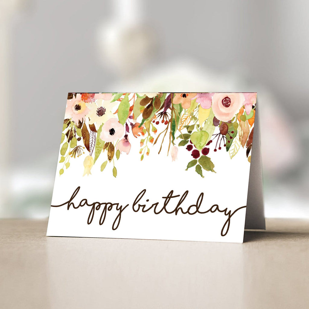 Happy Birthday Flowers freeshipping - SimplyNoted