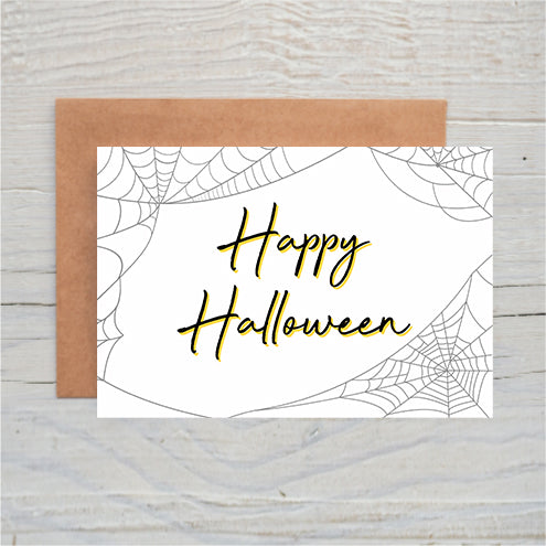 Happy Halloween Cobwebs freeshipping - SimplyNoted