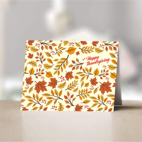 Happy Thanksgiving Twigs and Leaves freeshipping - SimplyNoted
